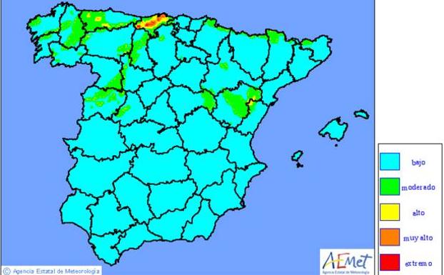 Cantabria, en riesgo extremo de incencios forestales en plena surada