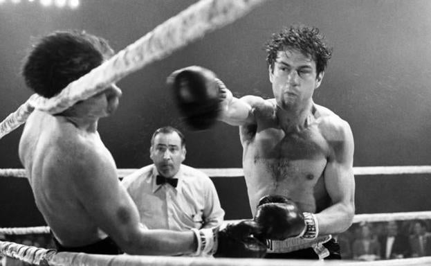 Jake LaMotta (Robert de Niro) busca la redención en la lona.