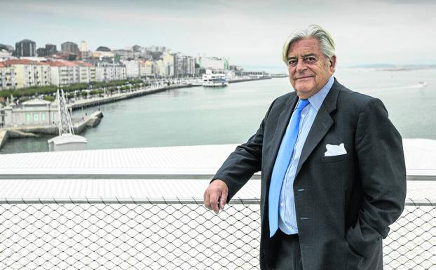 Luis Alberto Lacalle, expresidente uruguayo, ayer, en la azotea del Centro Botín. 