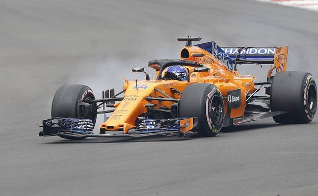 Fernando Alonso, en el GP de México. 