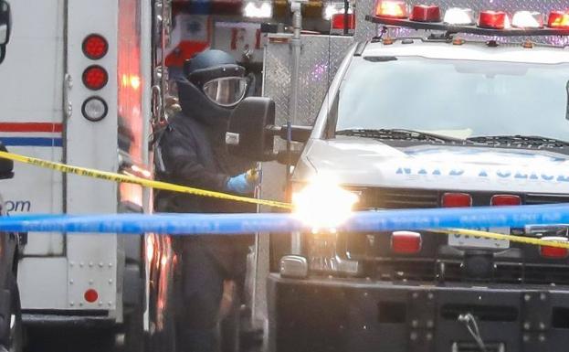 Artificieros de la Policía de Nueva York el pasado jueves.