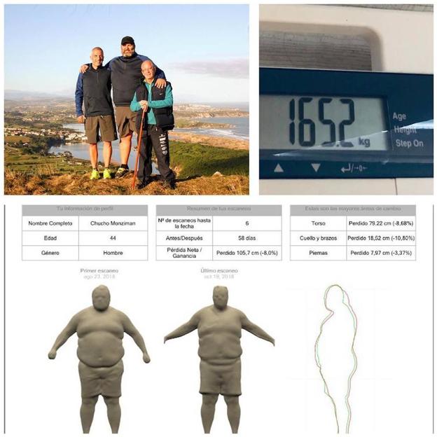En 10 semanas Mozimán ha perdido 25 kilos con su reto.