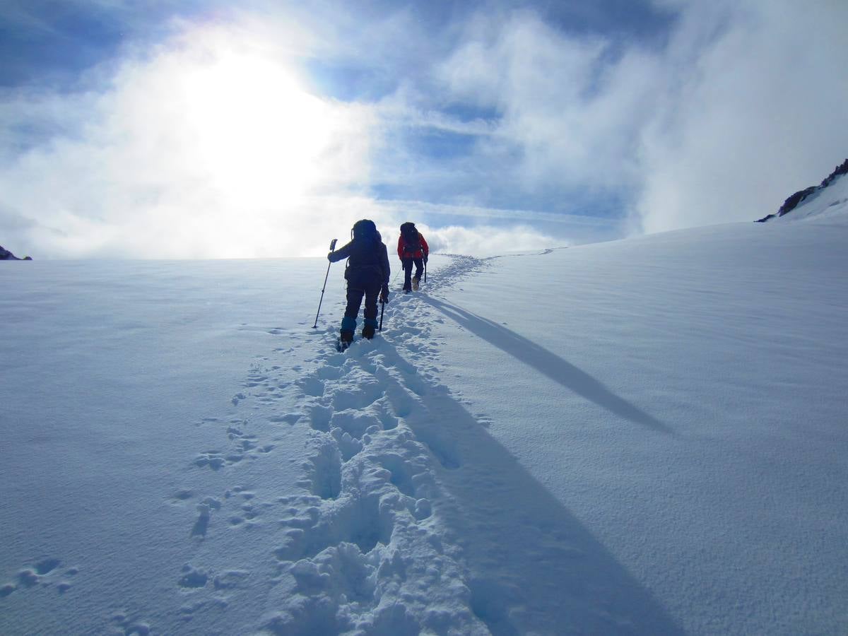 Camino al refugio de Los Cósmicos.