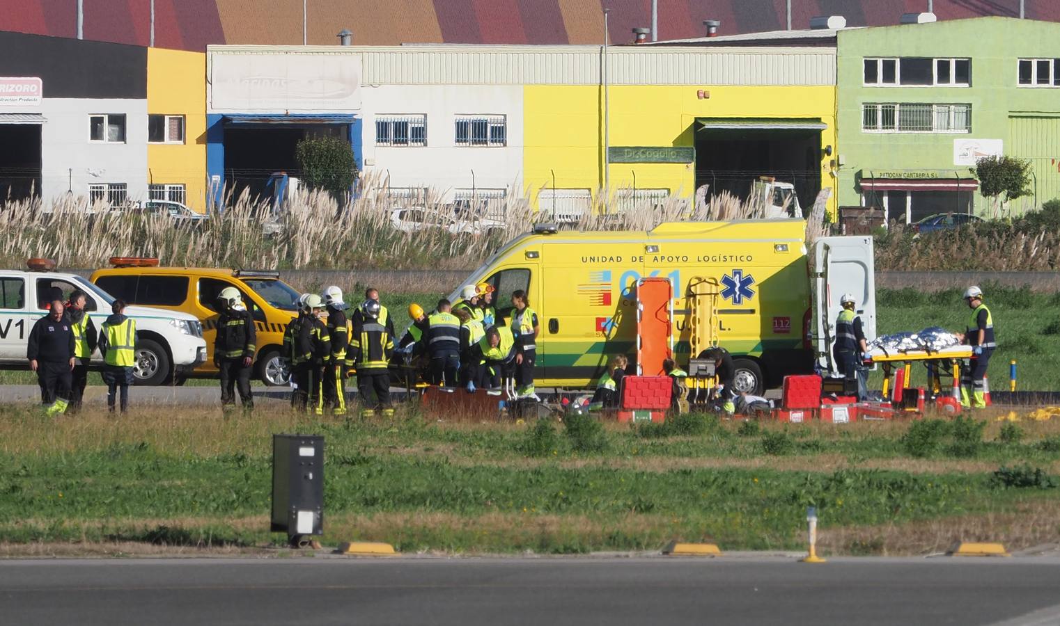 Fotos: Simulacro de accidente aéreo en el aeropuerto Seve Ballesteros