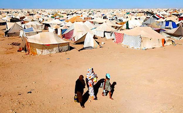 Campamentos de refugiados saharauis.