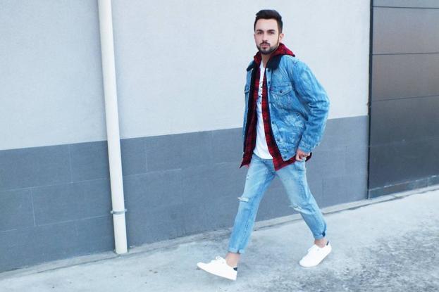 Estilazo vaquero de Adrián Oslé, con total look de la colección de Justin Timberlake para Levi's.