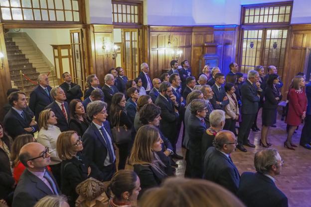 Asistentes al acto del Colegio de Abogados que se celebró en el Palacio de la Magdalena.