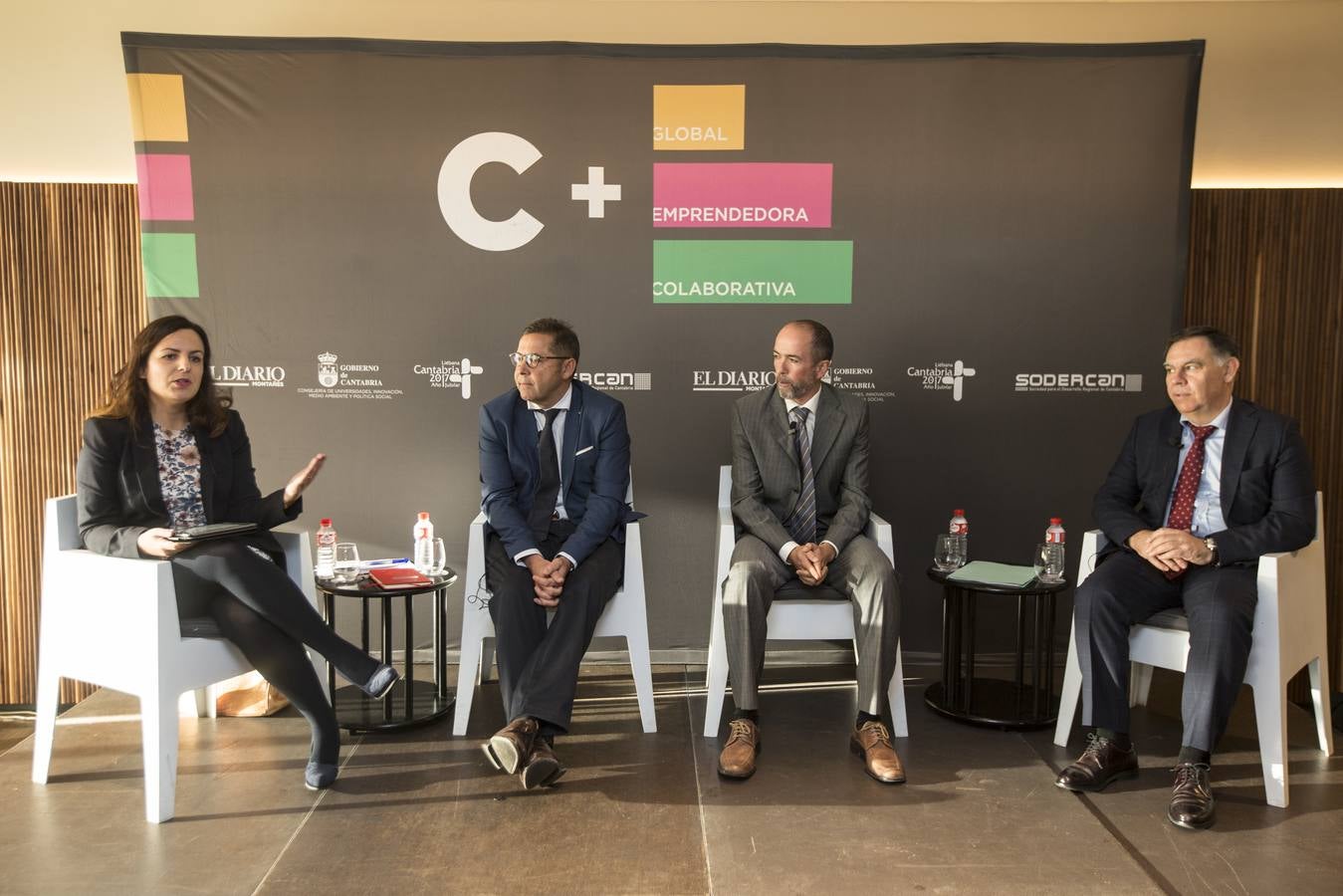Javier Ponce, director del CDTI, junto con Marcos Díaz y José María Rotaeche, participa en el ciclo organizado por El Diario y Sodercán