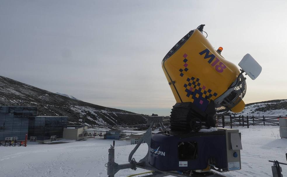 Aspecto que presenta hoy la estación de esquí de Alto Campoo.