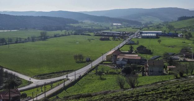 Vista panorámica del Llano de La Pasiega, donde se construirá el polígono industrial. 