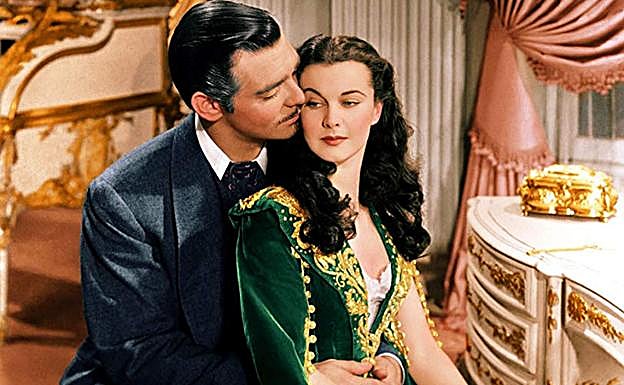 Clark Gable y Vivien Leigh en 'Lo que el viento se llevó'.