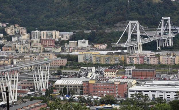 Comienzan las obras de demolición del puente siniestrado en Génova