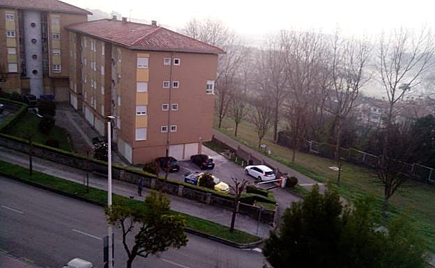 Zona de Cazoña que esta mañana está sin suministro eléctrico.