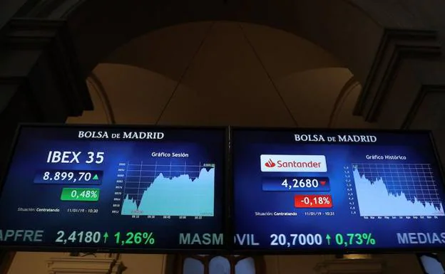 Sede de la Bolsa en Madrid. 