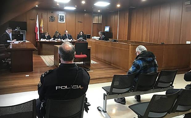 Un momento del juicio de este martes.