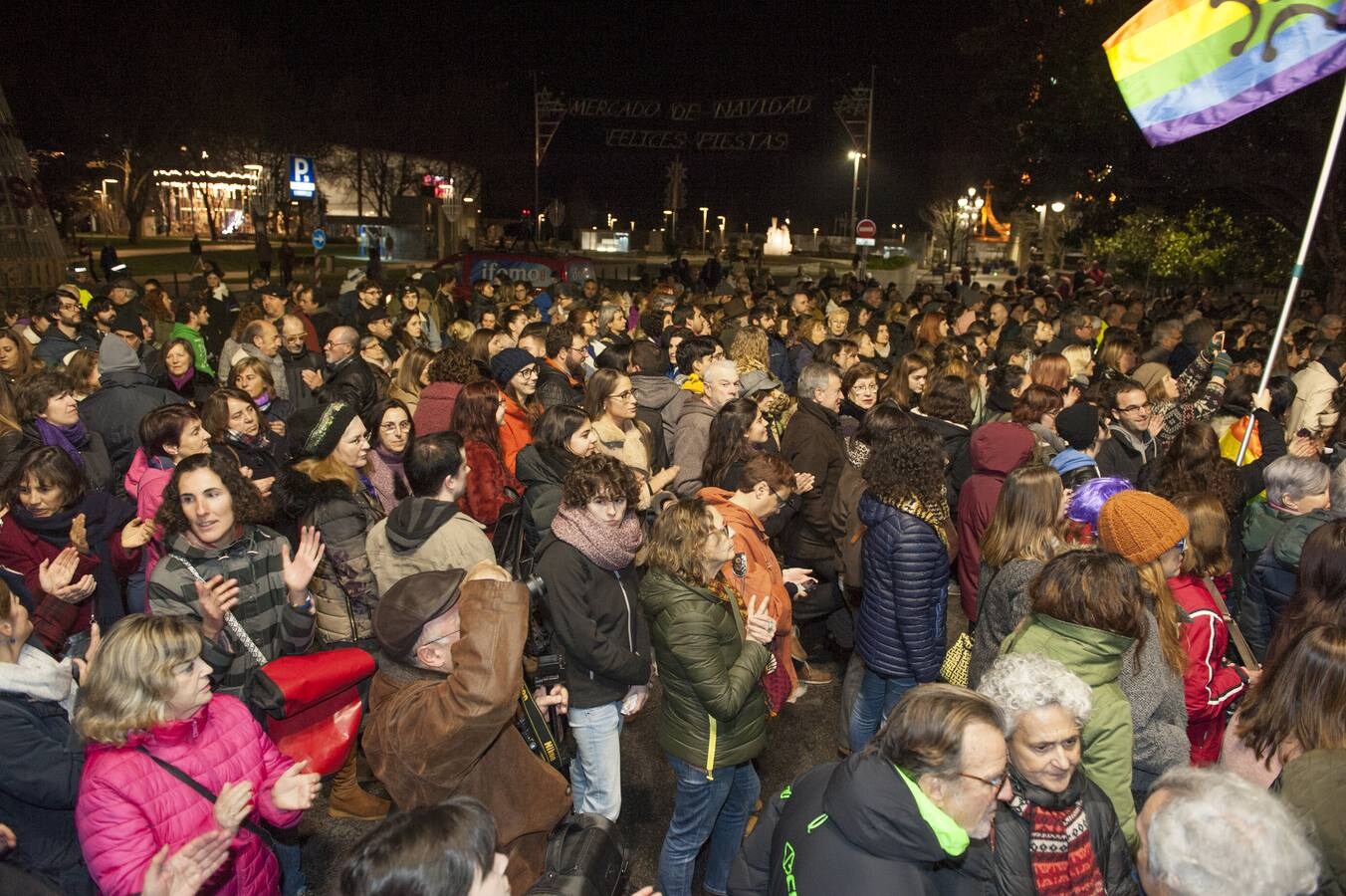 Fotos: Las feministas llaman en Santander a no dar un paso atrás en los derechos de las mujeres