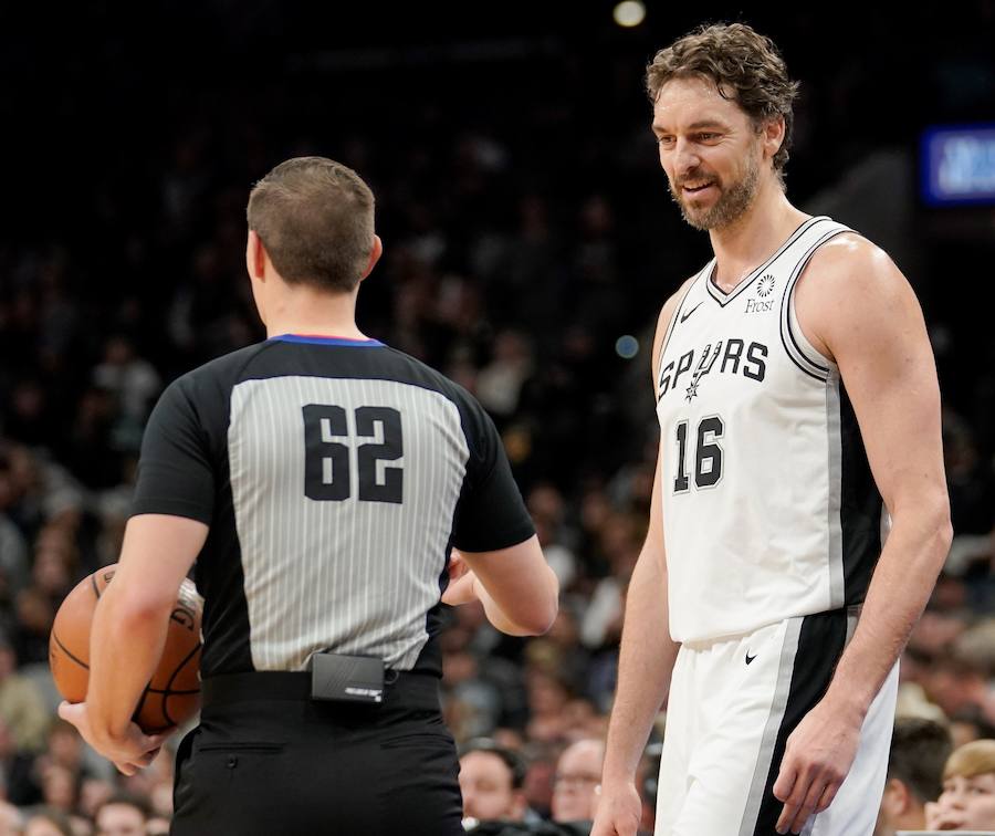 Pau Gasol, durante el aprtido. 