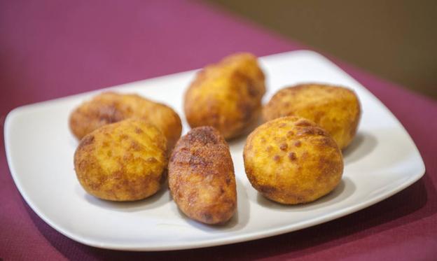 Croquetas arroz y garbanzos