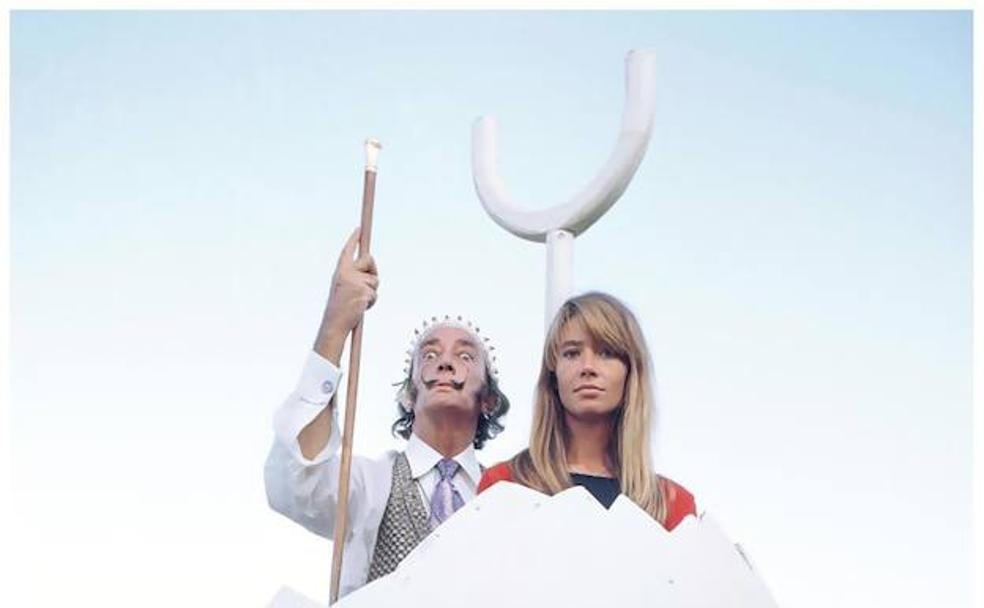 Salvador Dalí y Françoise Hardy