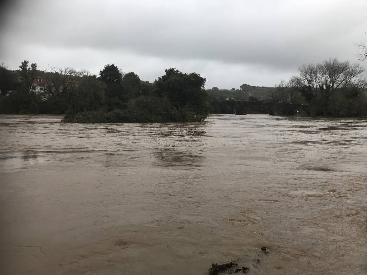 Fotos: Los ríos Besaya y Pas, desbordados