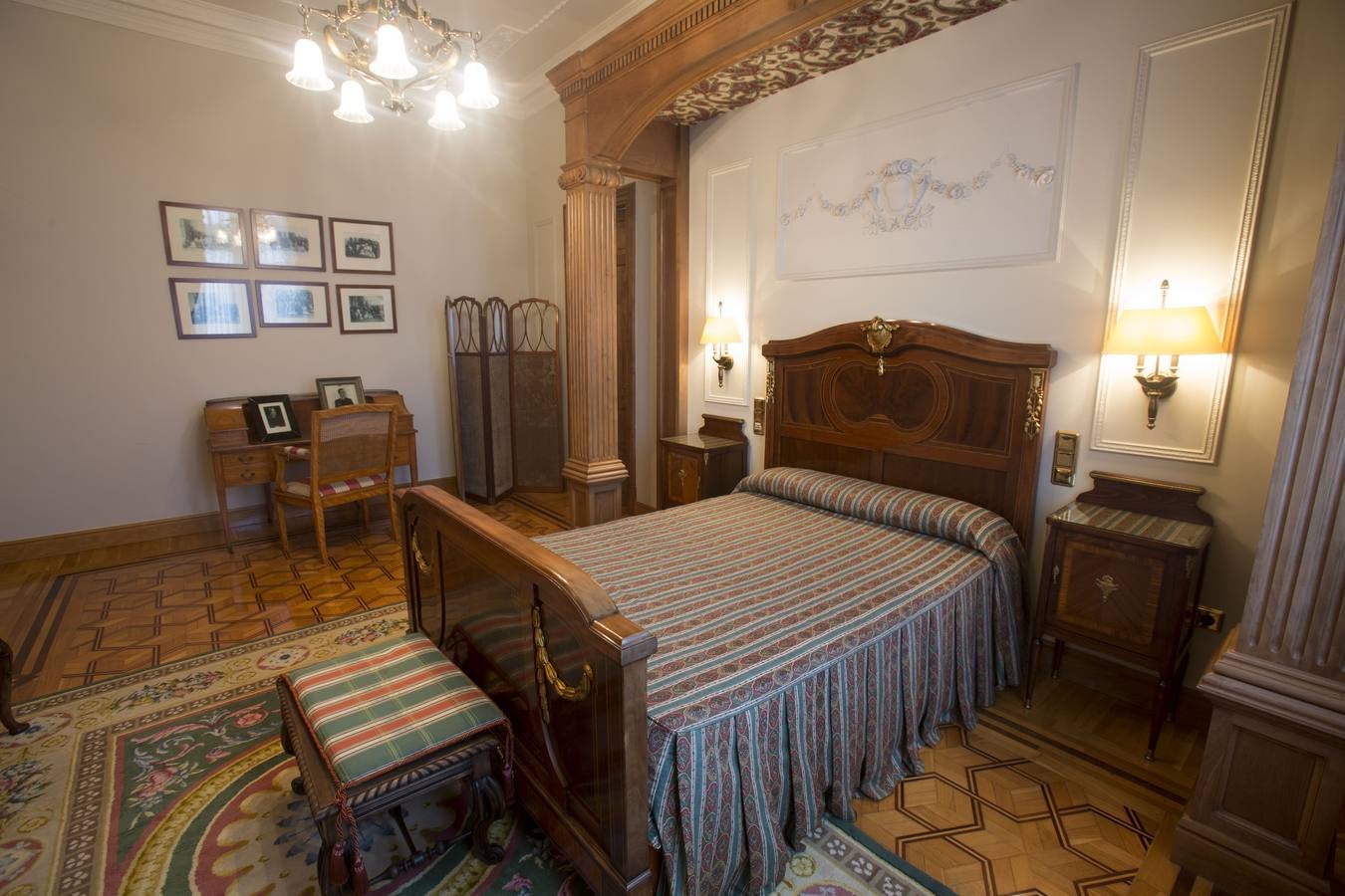 La denominada Habitación del Rey. Aquí ha dormido don Felipe cuando era Príncipe de Asturias.