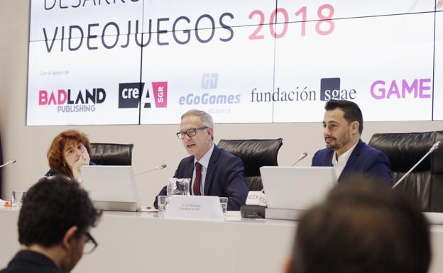 Presentación del informe del 'Libro Blanco del Desarrollo Español de Videojuegos 2018'.