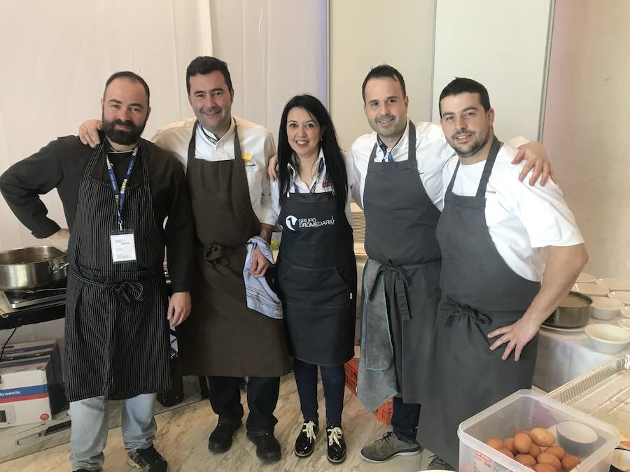 David Pérez (Ronquillo), Toni González (El Nuevo Molino), Karen Quiroga (Grupo Dromedario), Ignacio Solana (Solana) y Jon Alvarez. 