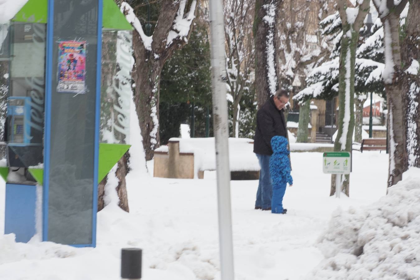 El paso de la borrasca 'Helena' viste de blanco los paisajes de Campoo.