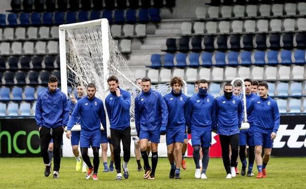 Palazuelos, Cusidor y Luis Alberto , durante una sesión de entrenamiento. 