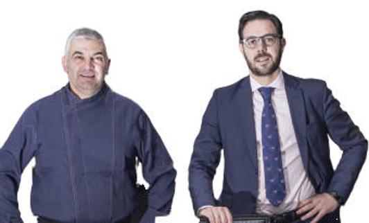 El jefe de cocina Pablo Madrazo y el director del restaurante, Daniel Fidalgo.