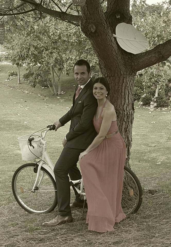 Verónica Briz y Sergio Casares en una boda en Liébana.