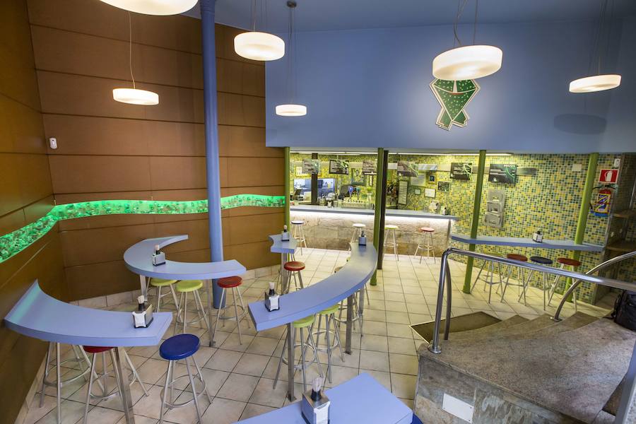 Interior de La Rana Verde.