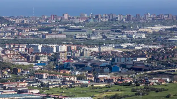 Vista área del municipio de Camargo. 