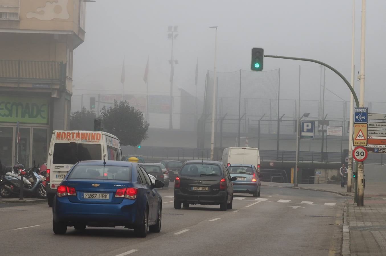 Fotos: Santander amanece tapada por la niebla