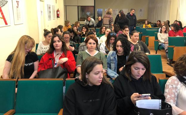 Parte del alumnado presente en la jornada.