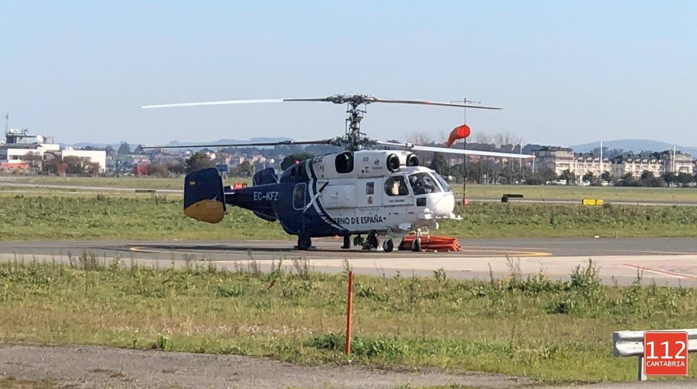 Fotos: Problemas para los helicópteros y los hidroaviones por el fuerte viento