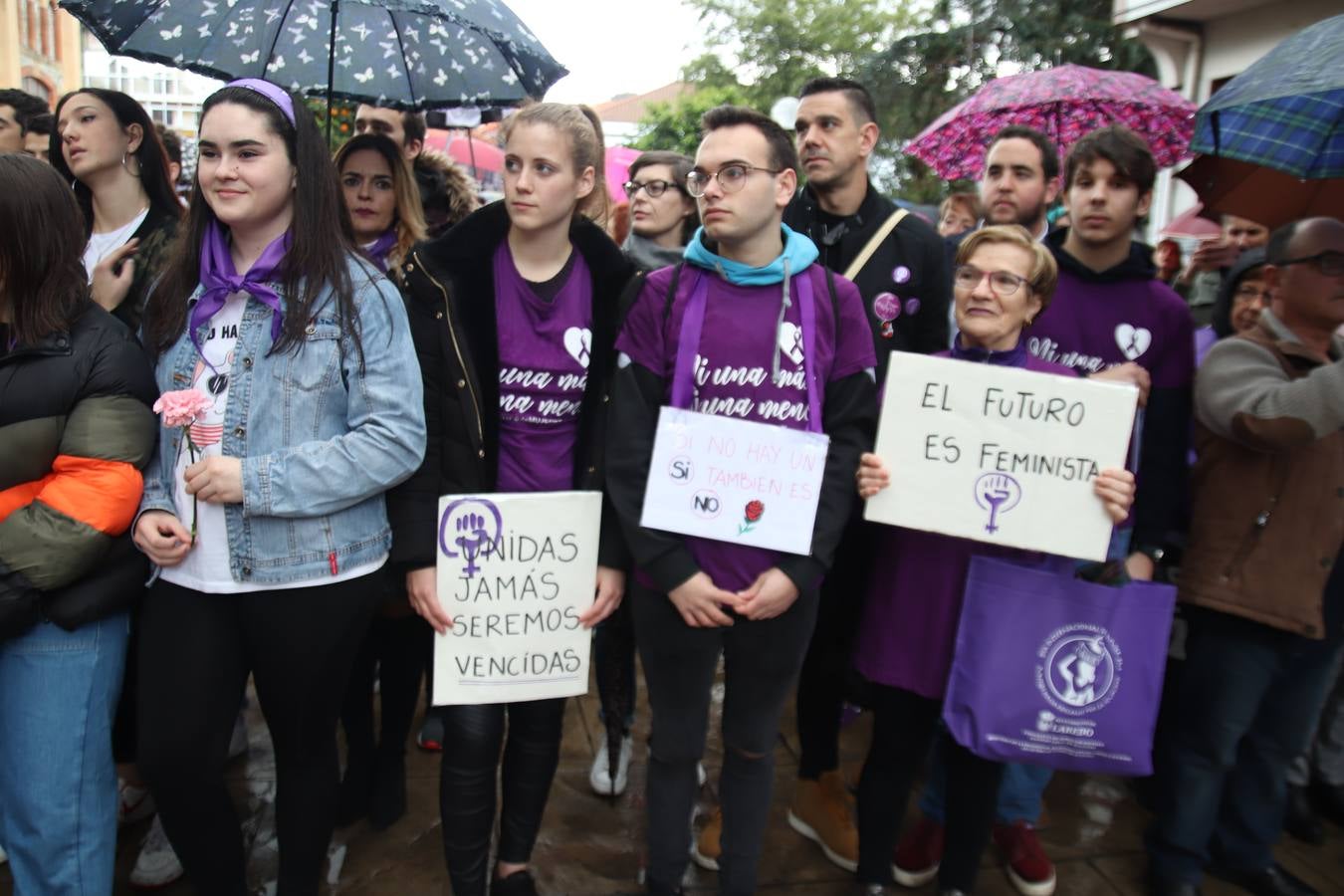 Manifestación celebrada este viernes en Castro Urdiales