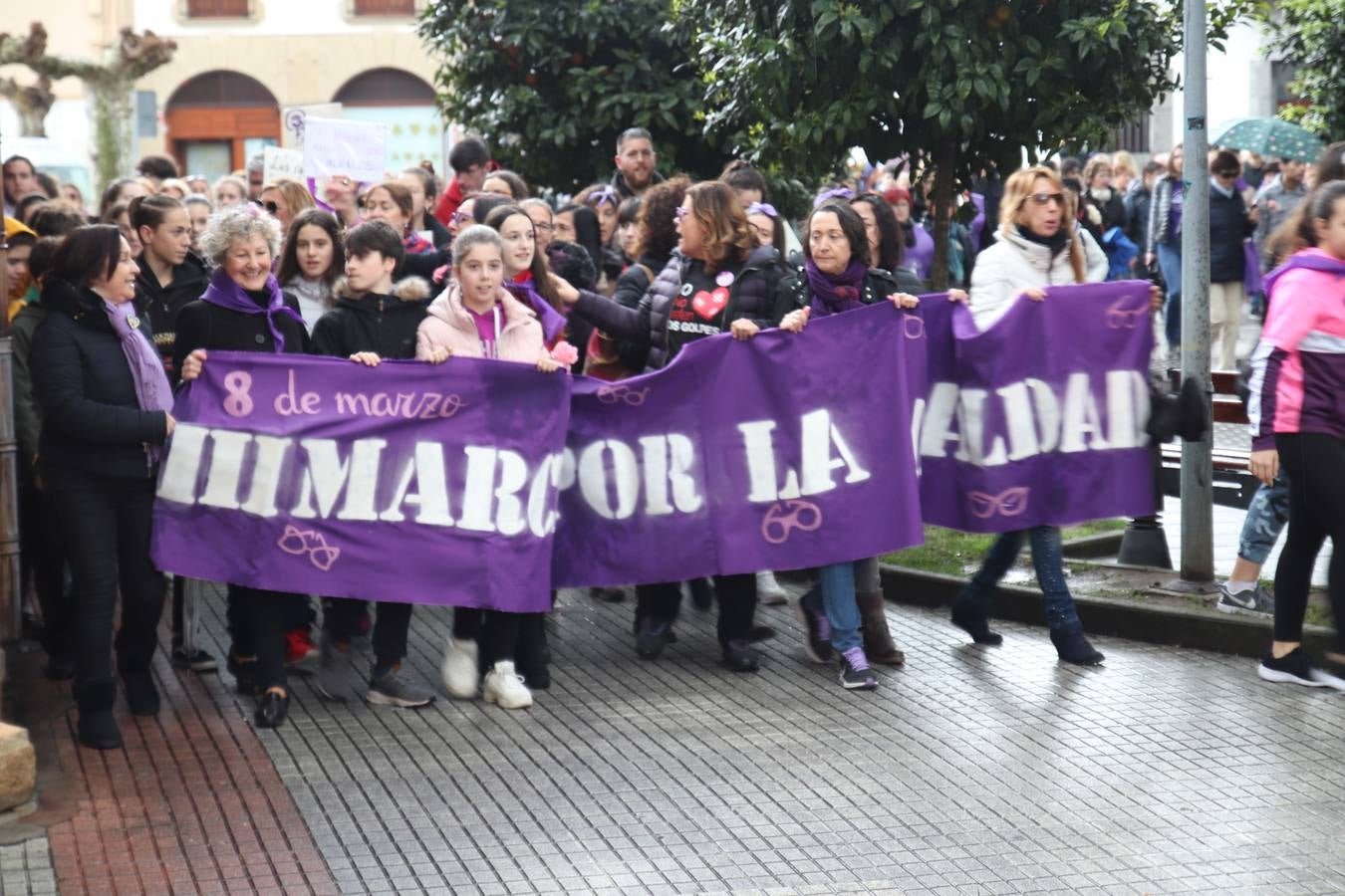 Manifestación celebrada este viernes en Castro Urdiales