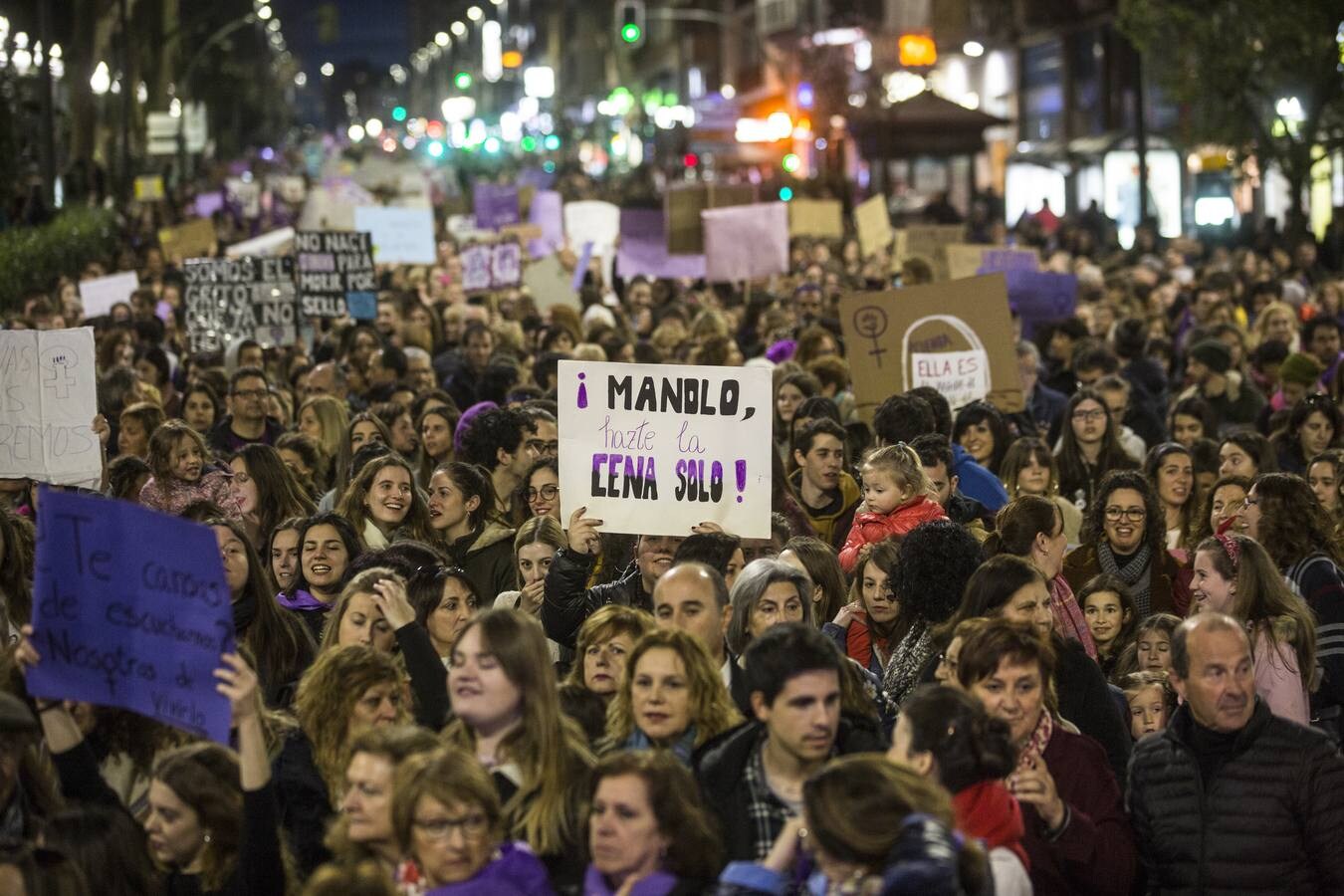 Fotos: La Marea Morada desborda el centro de Santander