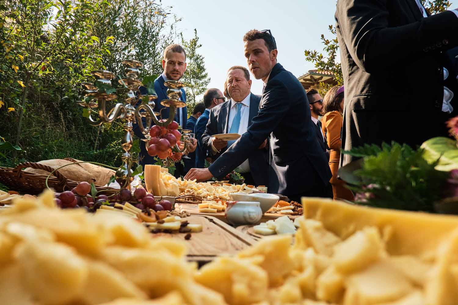 Mesa de quesos en la boda de Ana y Antonio.