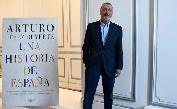 Arturo Pérez-Reverte, en la presentación de su último libro.