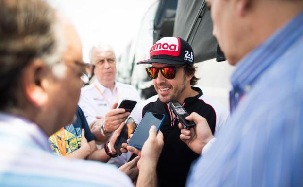 Fernando Alonso, en el circuito de Sebring. 