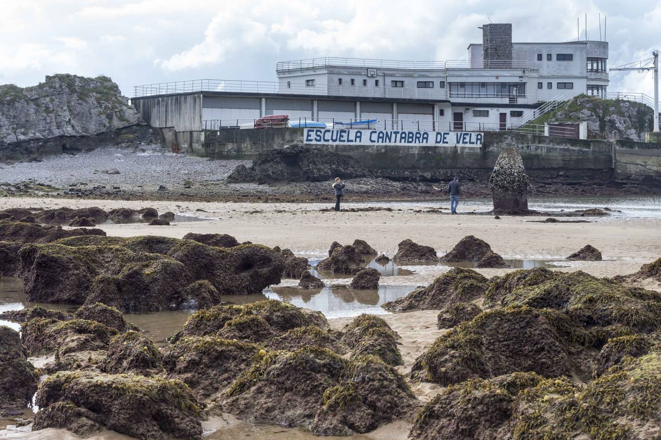 Fotos: La Playa de La Magdalena, ayer en la bajamar