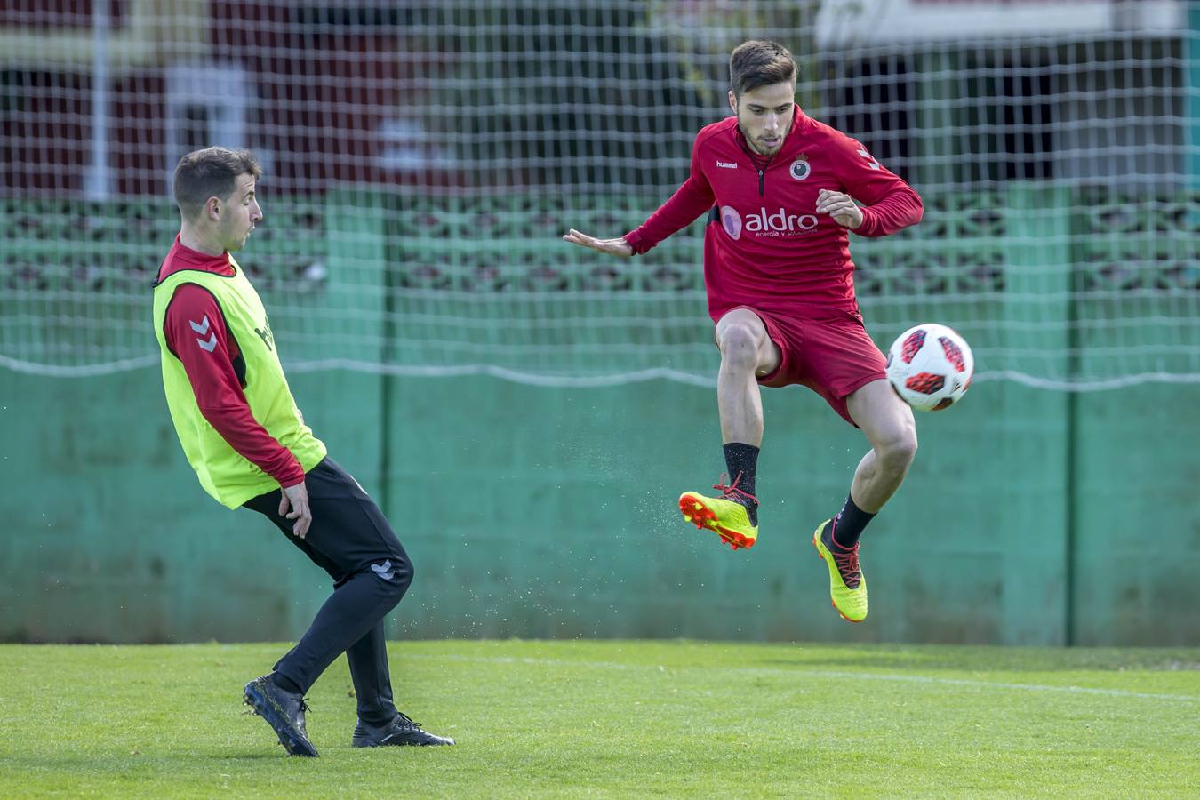 Fotos: Entrenamiento del Racing para preparar el partido ante el Real Unión