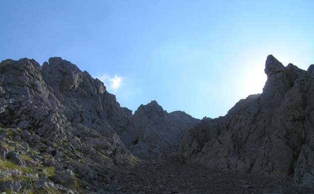 Detalle de la Canal de las Grajas.