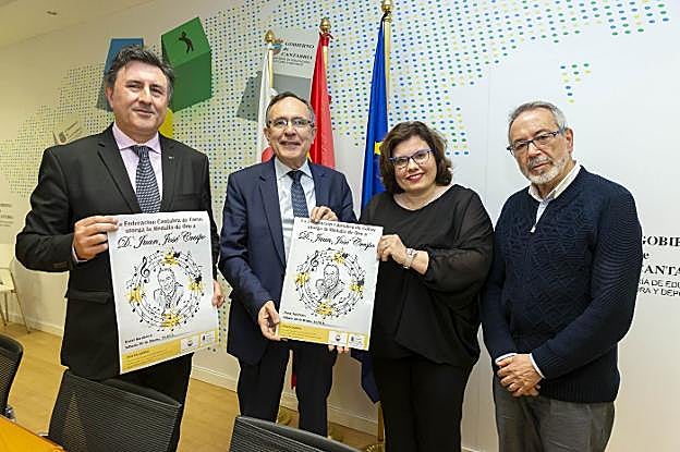 Francisco Fernández Mañanes, José Manuel Cruz Viadero, Miriam Jaurena y Juan José Crespo.