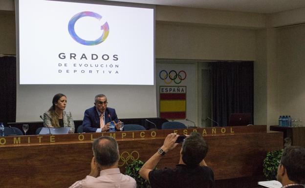 Junto a Alejandro Blanco, Presidente del Comité Olímpico Español.