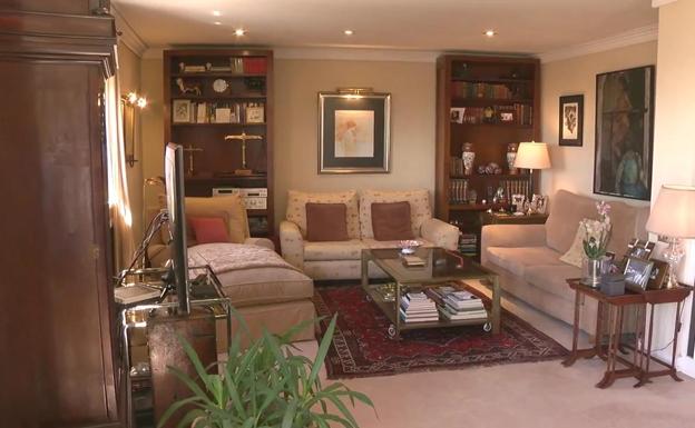 Una de las zonas del amplio salón de la casa.
