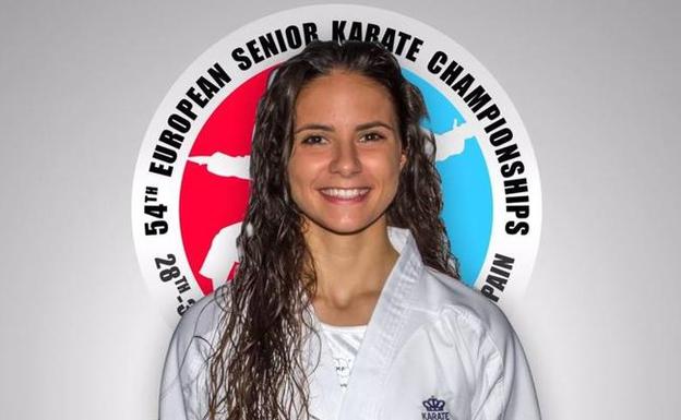 La karateka cántabra Carlota Fernández. 