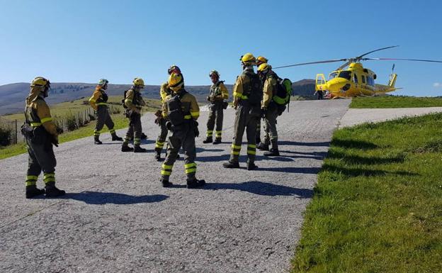 Efectivos del Brif en Ruente. 